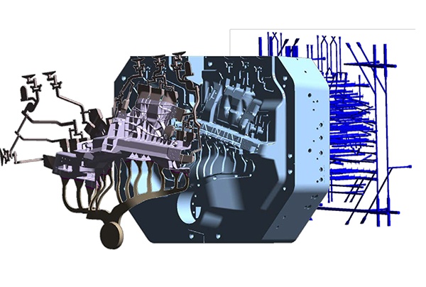 Figura 1: Geometria da ferramenta do componente estrutural 