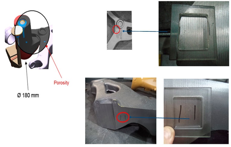 Parallel coordinate charts to identify the best feeder and gating design and process conditions. 