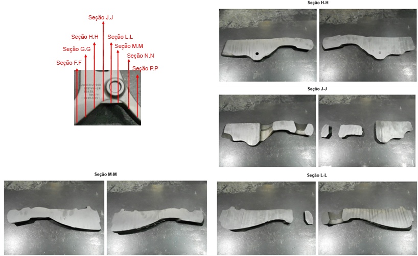 Sectioned part after optimization. No porosity was found. 