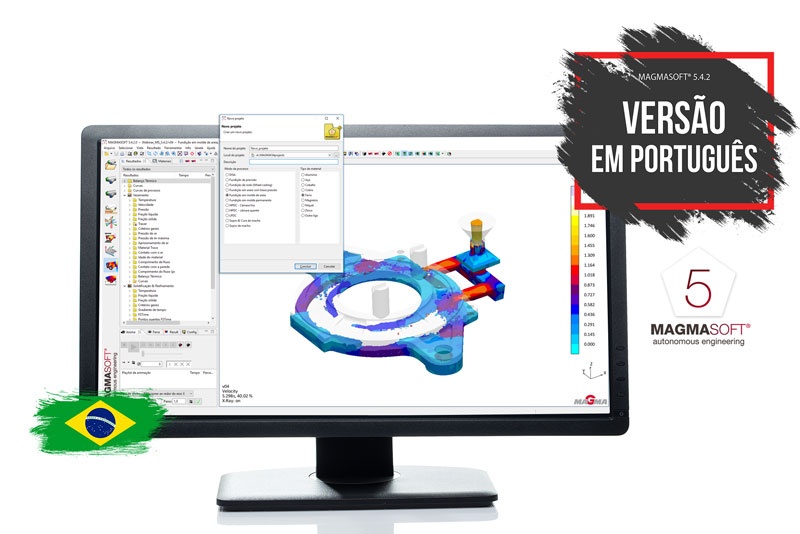 Figura 2: MAGMASOFT® 5.4.2 en portugués. 